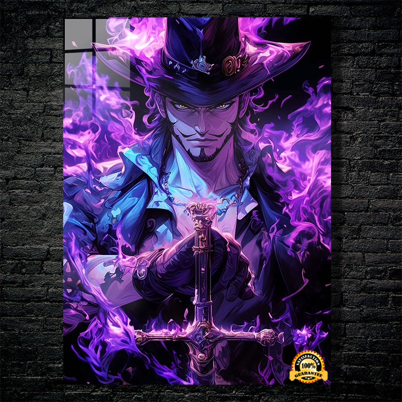 Dracule Mihawk Purple Flame